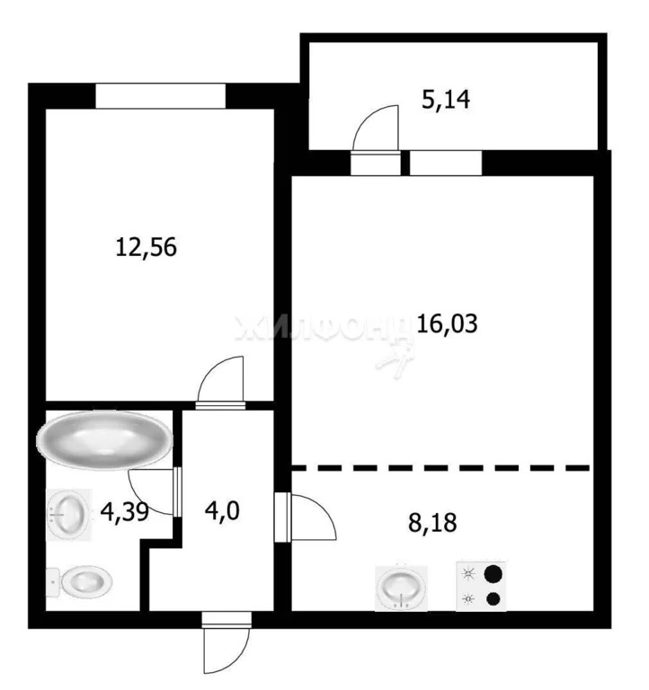 Продажа квартиры, Краснообск, Новосибирский район, жилой комплекс ... - Фото 11