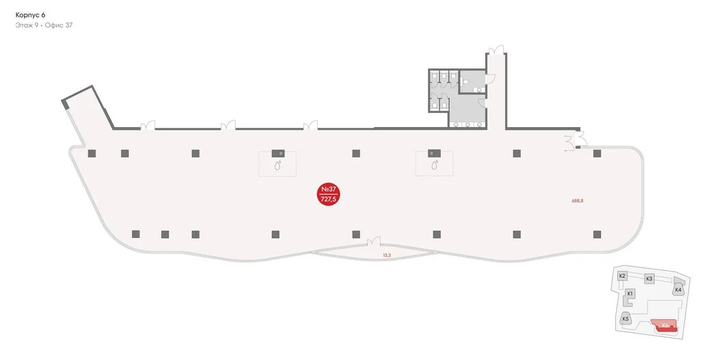 Продажа офиса 730 м2 - Фото 4