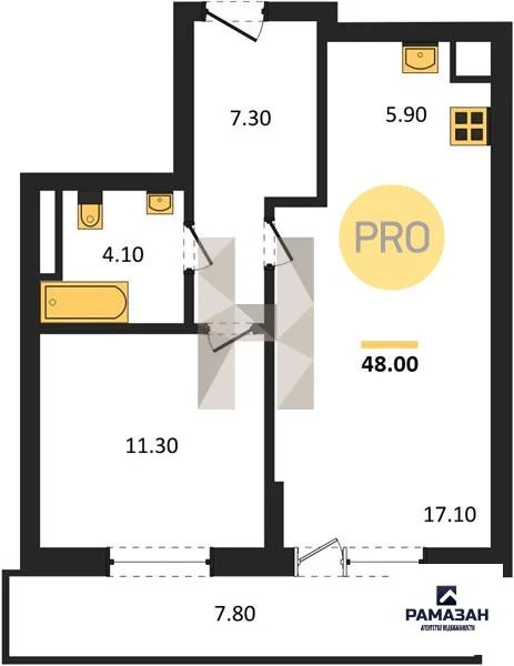 Продажа квартиры в новостройке, Казань, м. Козья слобода, ул. ... - Фото 1