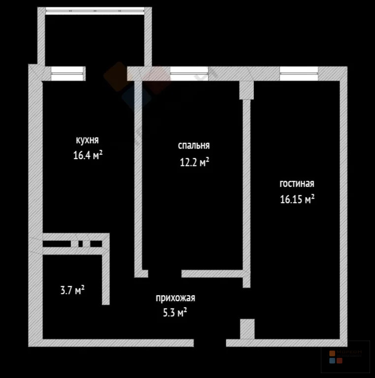 2-я квартира, 49.10 кв.м, 2/16 этаж, РИП, Московская ул, 5700000.00 ... - Фото 11