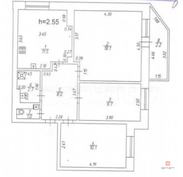 Продажа квартиры, Казань, ул. Юлиуса Фучика - Фото 10