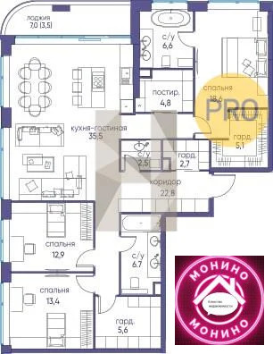 Продажа квартиры в новостройке, м. Терехово, ул. Нижние Мневники - Фото 0