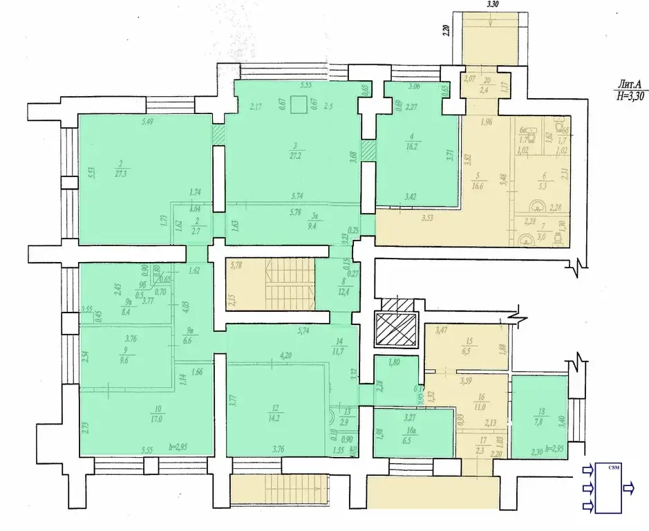Уфа, помещение на Горсовете, 284 кв.м, ул. Блюхера, 8А - Фото 8