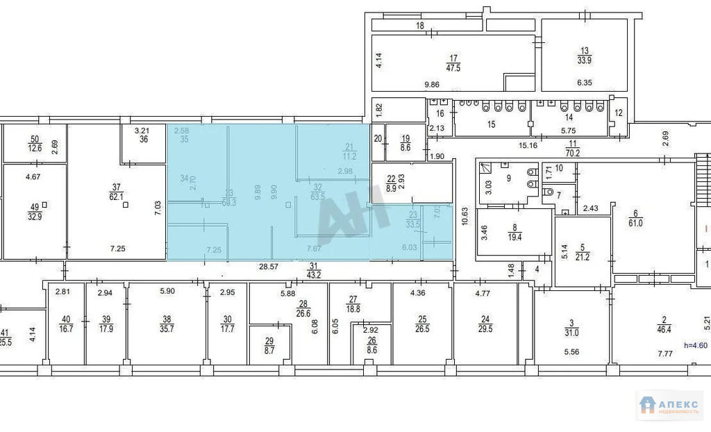 Аренда офиса 188 м2 м. Краснопресненская в бизнес-центре класса В в ... - Фото 4