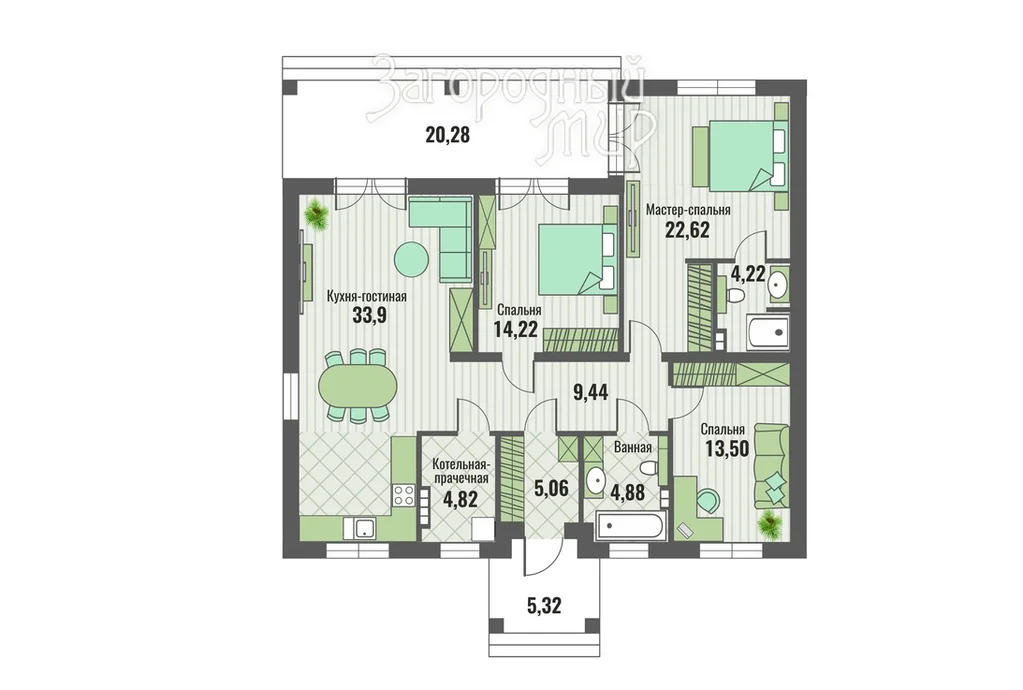 Продам дом, Киевское шоссе, 18 км от МКАД - Фото 12