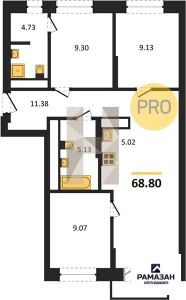 Продажа квартиры в новостройке, Казань, м. Проспект Победы, ул. ... - Фото 1