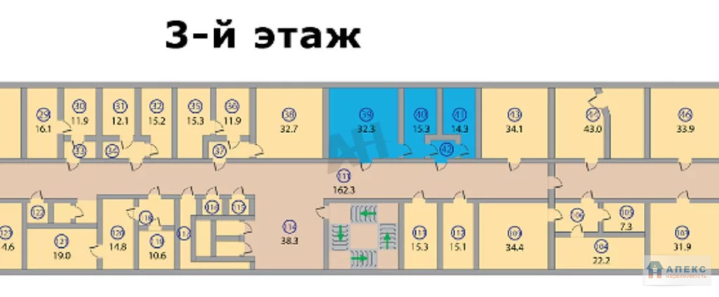 Аренда офиса 67 м2 м. Калужская в бизнес-центре класса В в Коньково - Фото 7