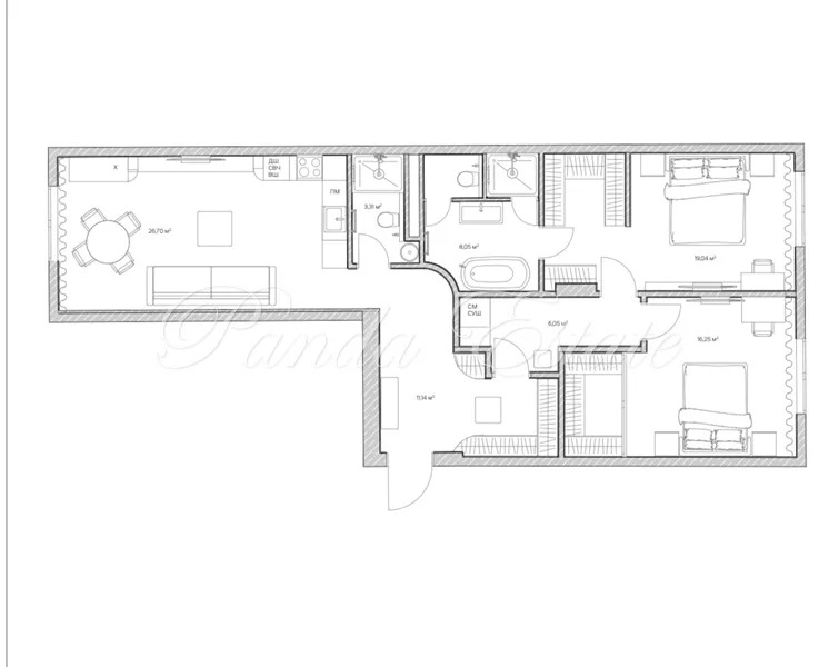 Клубный готовый дом с премиальным ремонтом (ном. объекта: 9604) - Фото 11