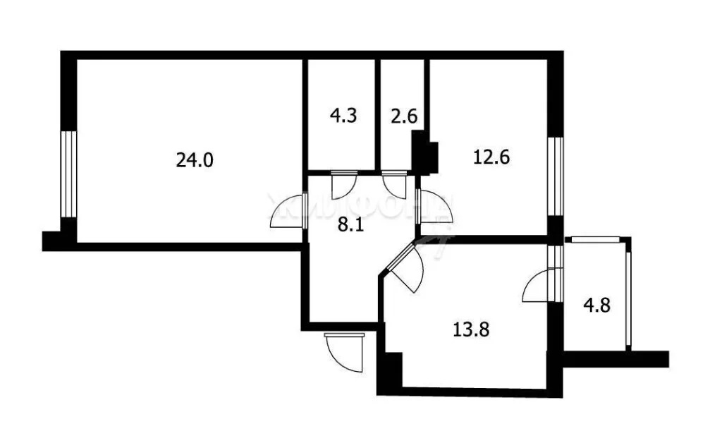 Продажа квартиры, Новосибирск, Владимира Высоцкого - Фото 14