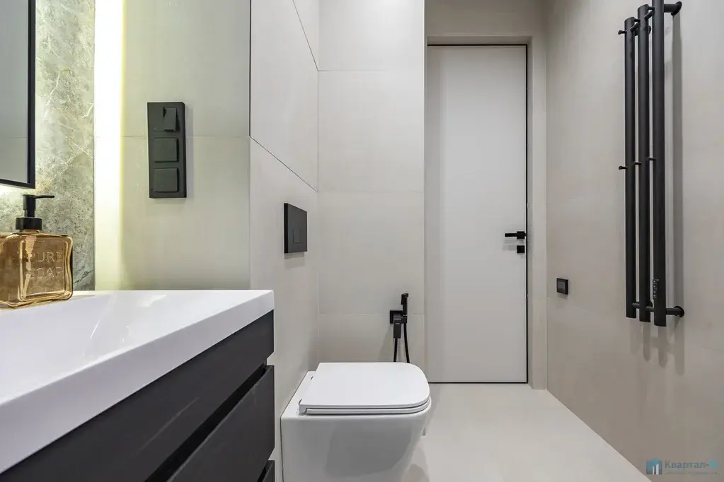 Евро-3 квартира 65,1 м2 в ЖК «Тринити» | 31 этаж - Фото 20