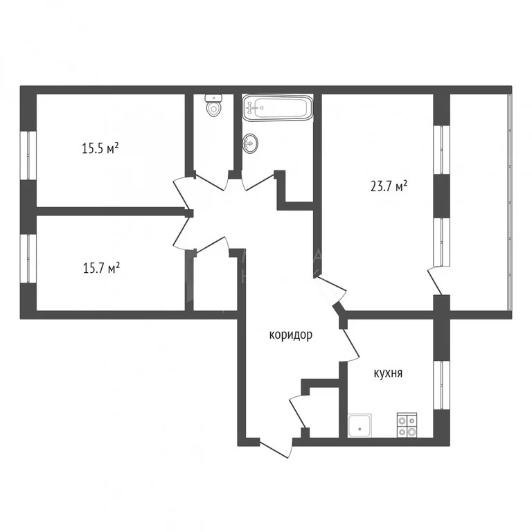 Продажа квартиры, Тюмень, г Тюмень - Фото 1