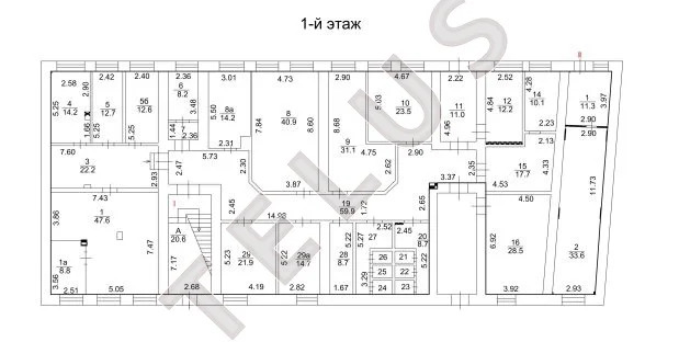 м Баррикадная, ЦАО, Большой Тишинский пер., 1727 м2, Часть здания ... - Фото 12