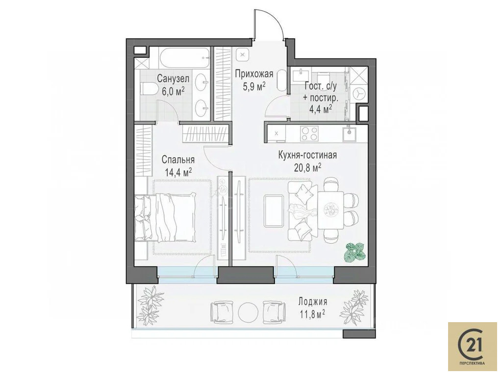 Продажа квартиры, улица Эдуарда Стрельцова - Фото 6