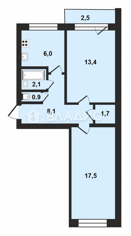 Санкт-Петербург, Замшина улица, д.50, 2-комнатная квартира на продажу - Фото 11