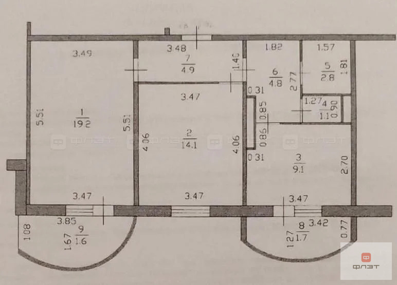 Продажа квартиры, Казань, ул. Магистральная (Большие Клыки) - Фото 14