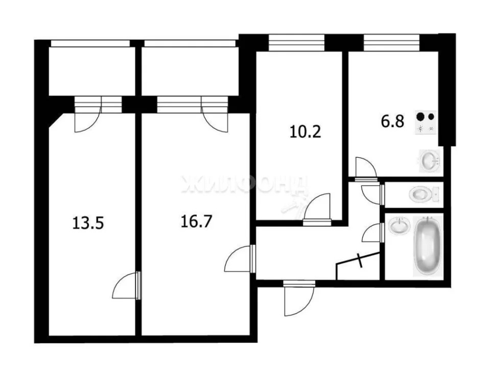 Продажа квартиры, Новосибирск, ул. Есенина - Фото 13