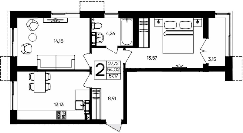 Продажа квартиры в новостройке, Севастополь, ул. Мате Залки - Фото 1