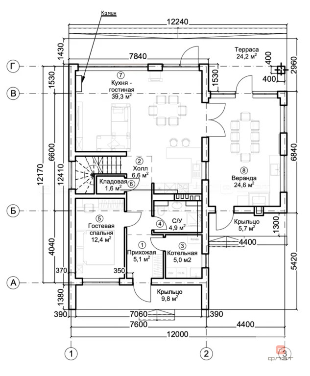 Продажа дома, Тарлаши, Лаишевский район, дом 1000 - Фото 42