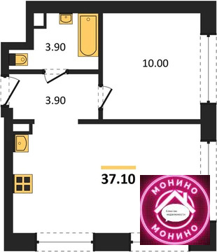 Продажа квартиры в новостройке, м. Борисово, ул. Борисовские Пруды