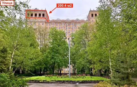 Продажа пятикомнатных апартаментов 200.0м Ломоносовский просп., 14, ..