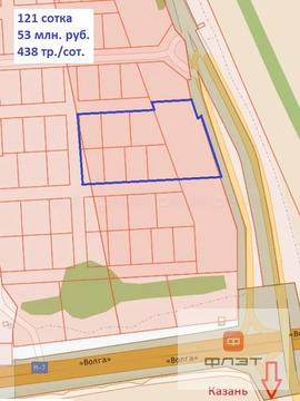 Продажа участка, Озерный, Высокогорский район, ул. Полевая