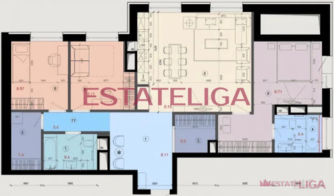 4-комнатная квартира, 110 кв.м.