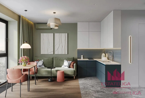 1-комнатная квартира, 41 кв.м.