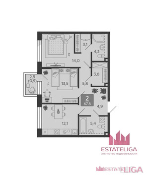 Продажа квартиры, набережная Марка Шагала