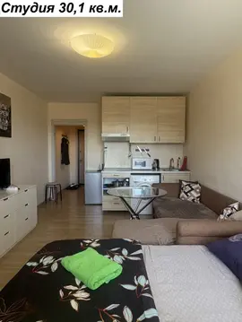 Студия с большим балконом