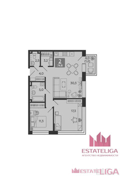 Продажа квартиры, набережная Марка Шагала