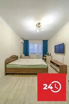 1к квартира с хорошим ремонтом по проспекту Строителей 56!