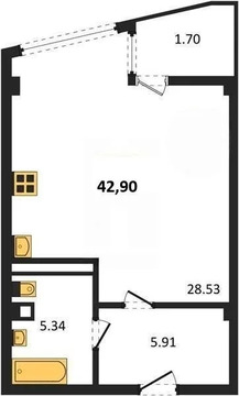 Продажа квартиры в новостройке, Севастополь, ул. Летчиков