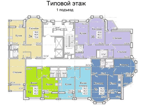 1-к кв. Кемеровская область, Кемерово ул. 1-я Заречная (35.9 м), Купить квартиру