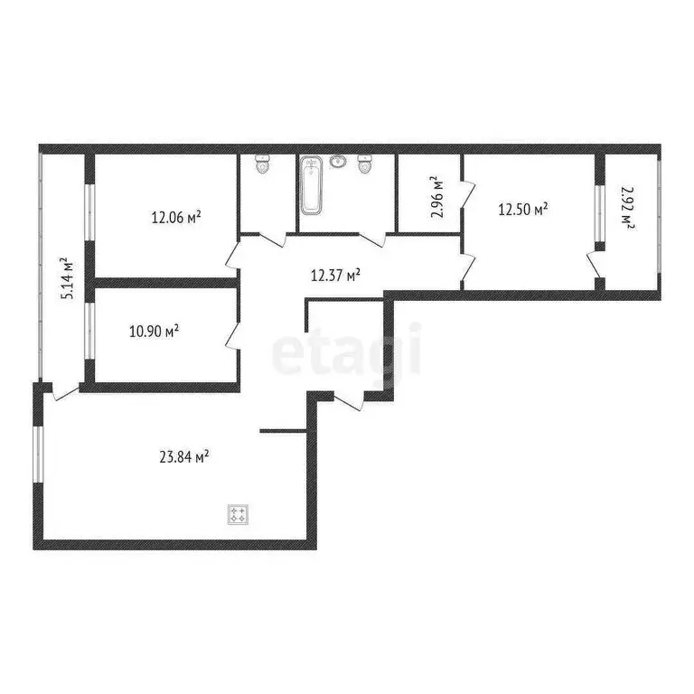 3-комнатная квартира: Тюмень, улица 50 лет Октября, 57Б (92 м) - Фото 1