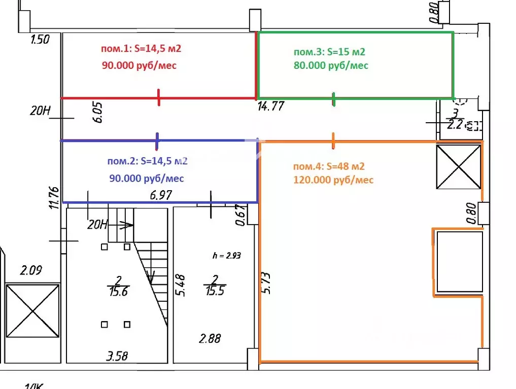 Помещение свободного назначения в Санкт-Петербург Комендантский ... - Фото 2