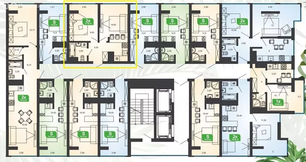 1-комнатная квартира: Сочи, микрорайон Бытха, Ясногорская улица, ... - Фото 1