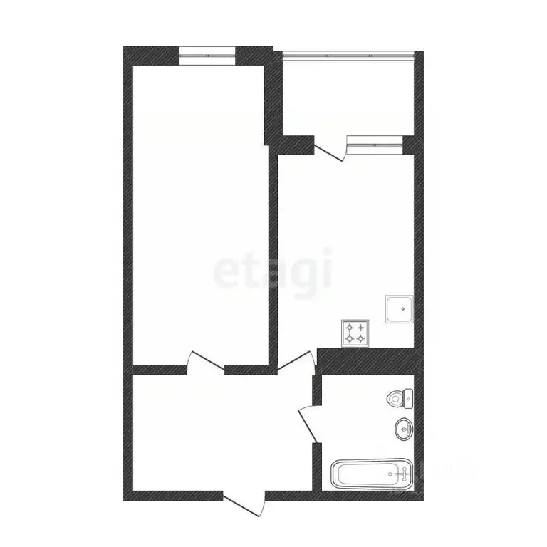1-к кв. Белгородская область, Белгород ул. Есенина, 9к4 (48.6 м) - Фото 0