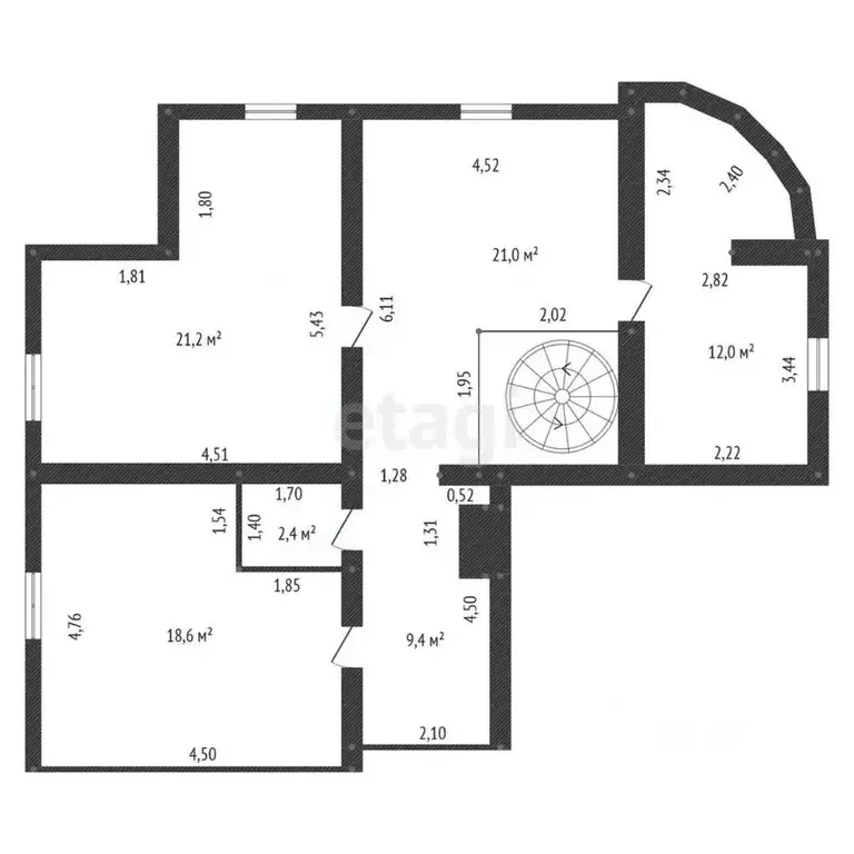 5-к кв. Башкортостан, Уфа Коммунистическая ул., 19/1 (219.5 м) - Фото 2
