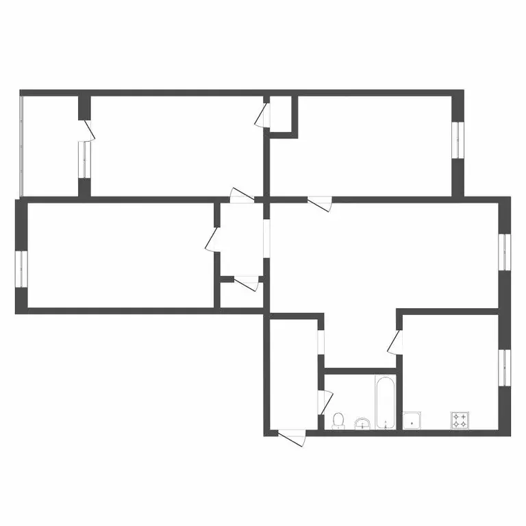 4-комнатная квартира: Тюмень, улица Республики, 175 (67.1 м) - Фото 1