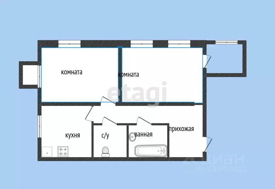 2-к кв. Костромская область, Кострома Советская ул., 130 (60.6 м) - Фото 0