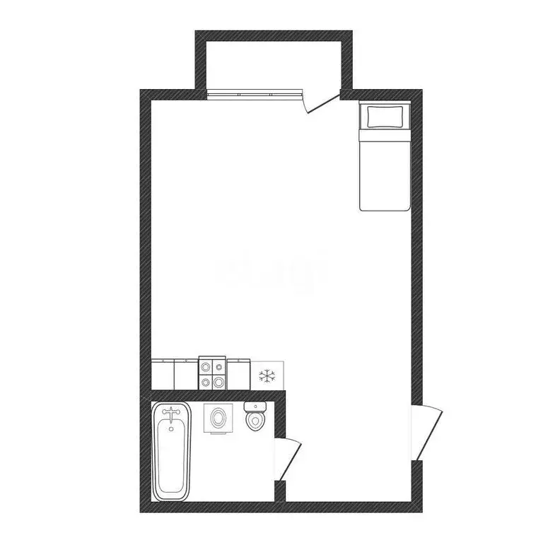 Квартира-студия: Абакан, микрорайон Нижняя Согра, улица Будённого, ... - Фото 1