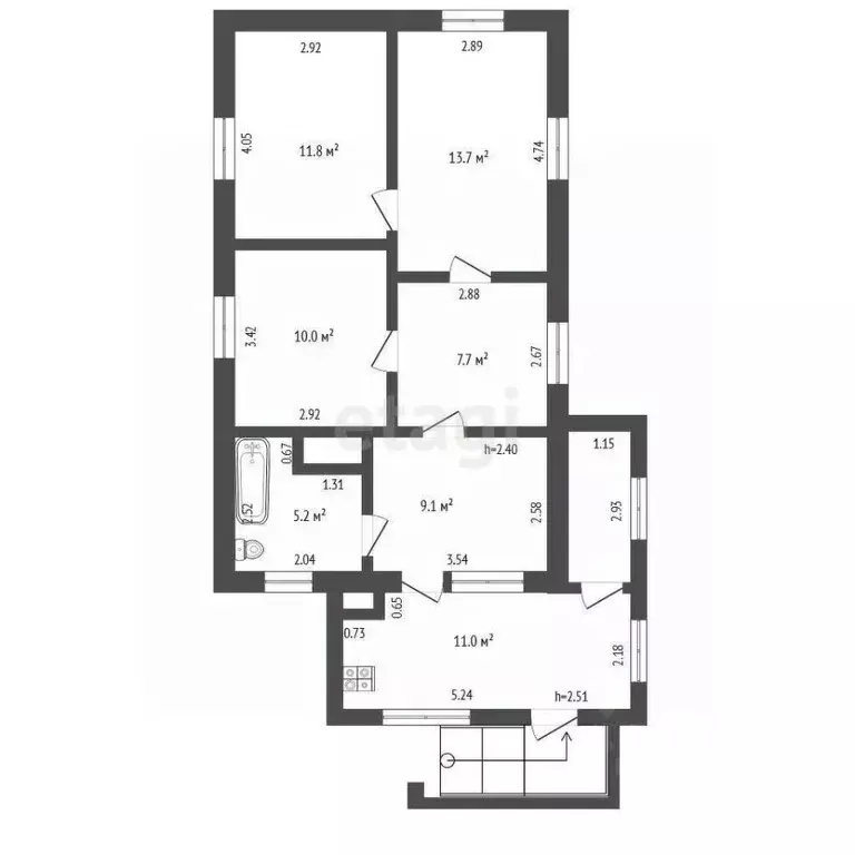 Дом в Орловская область, Верховский район, Васильевское с/пос, пос. ... - Фото 2