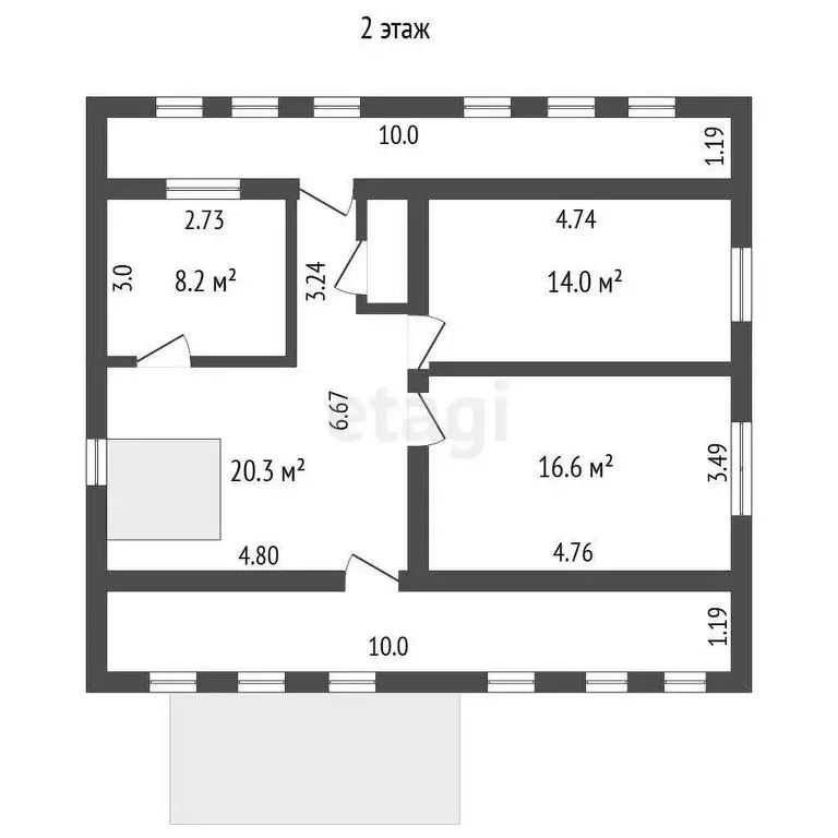 Дом в Белгород, микрорайон Репное, 1-й Окружной переулок (280 м) - Фото 2