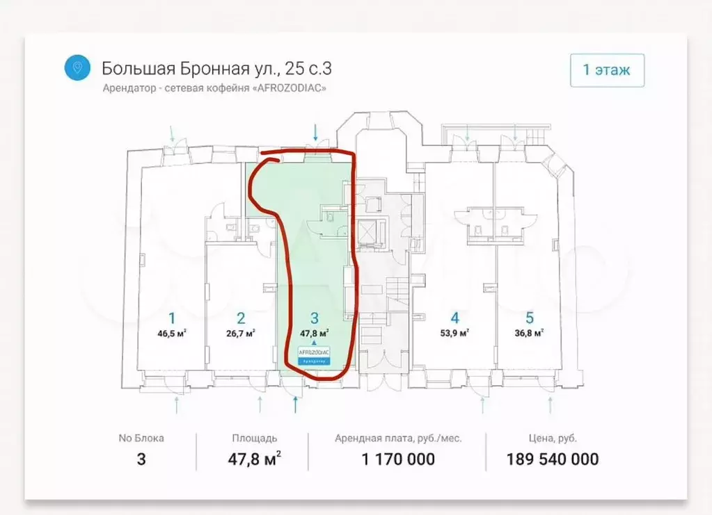 Габ на трафике, 47,8 м2 - Фото 0