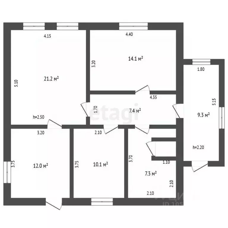 Дом в Крым, Советский район, с. Ильичево ул. Юбилейная (82 м) - Фото 2
