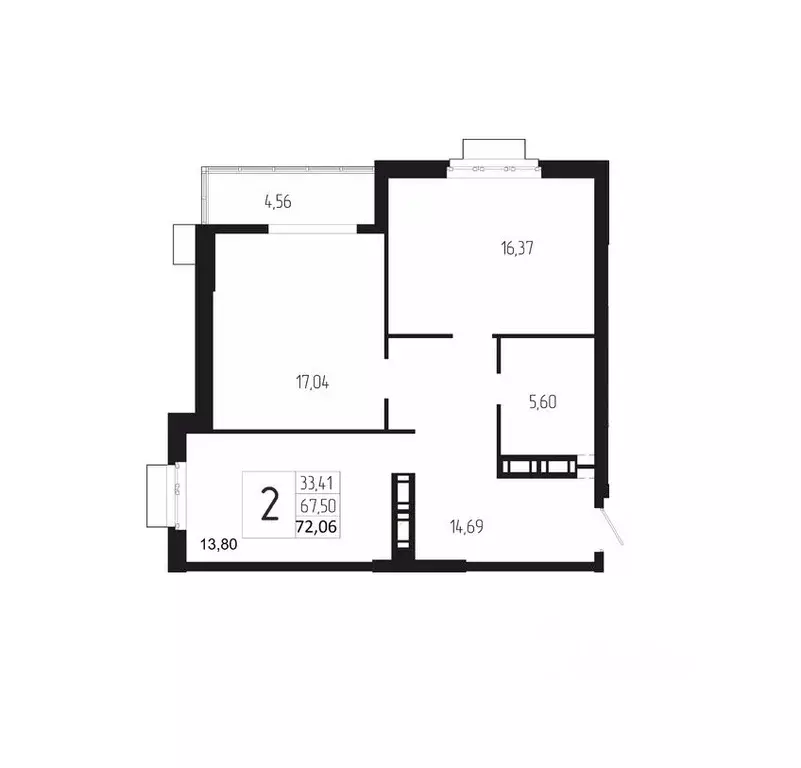 2-к кв. Волгоградская область, Волгоград бул. 30-летия Победы, 30 ... - Фото 0