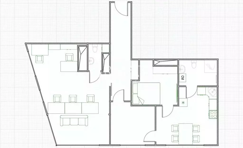 3-к кв. Москва Шелепихинская наб., 34к1зд5 (87.0 м) - Фото 2