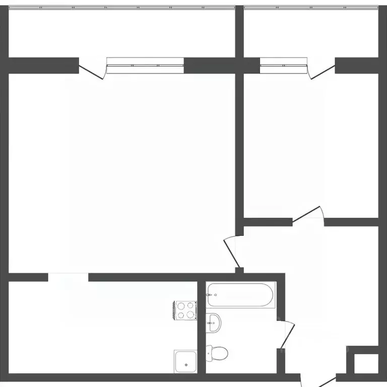2-к кв. Тюменская область, Тюмень Ямская ул., 98в (31.1 м) - Фото 1