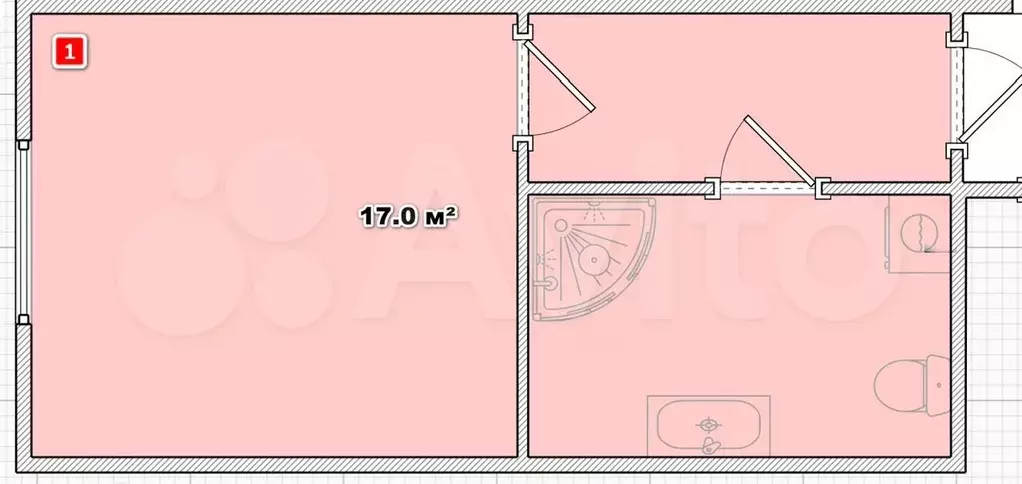 квартира-студия, 17 м, 1/17 эт. - Фото 0