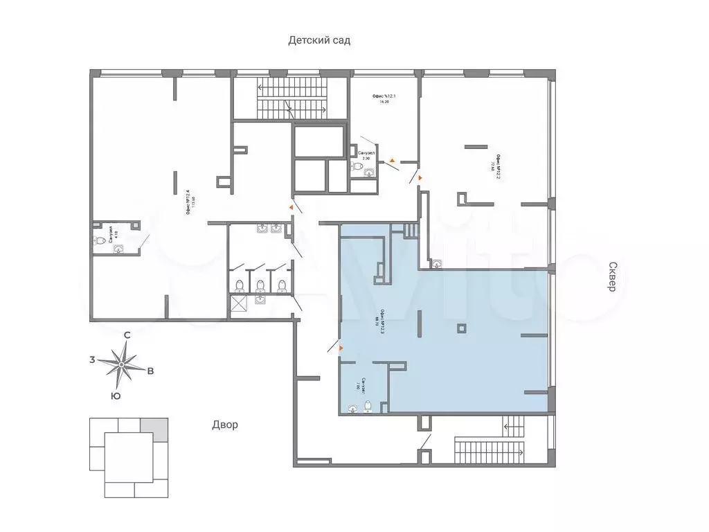 Продам помещение свободного назначения, 95 м - Фото 1